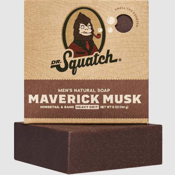 Dr. Squatch Men's Natural Bar Soap 5oz - Maverick Musk