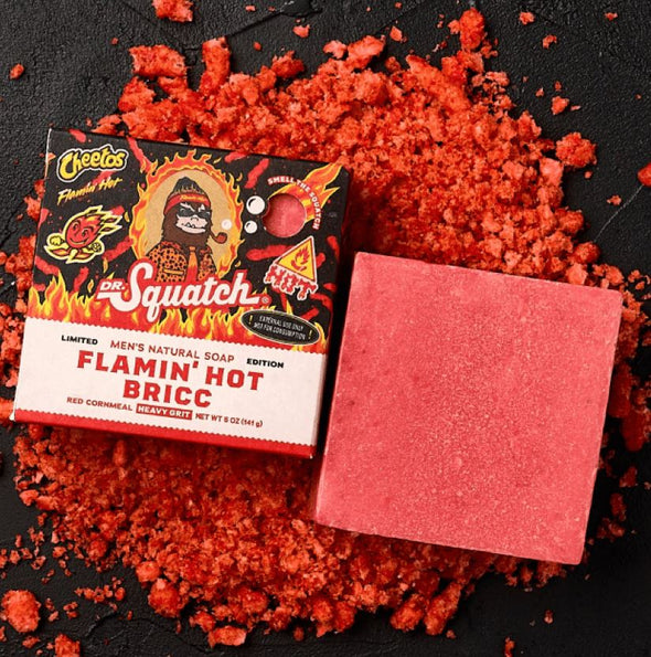 Dr. Squatch Cheetos Men's Natural Bar Soap 5oz - Flamin' Hot Bricc