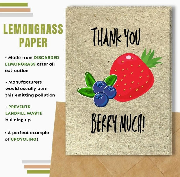 Earthbits Seeded Compostable Greeting Cards - Thank You