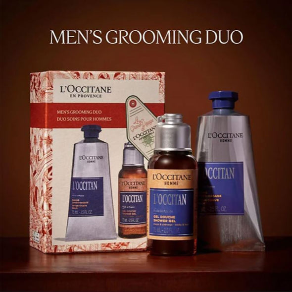 L'Occitane Men's Grooming Duo Holiday Stocking Stuffer