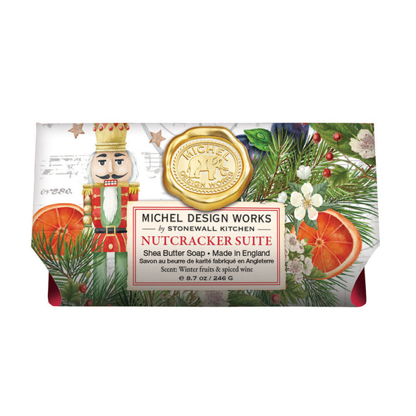 Michel Design Works Large Bath Soap Bar 8.7oz 246g - Nutcracker Suite