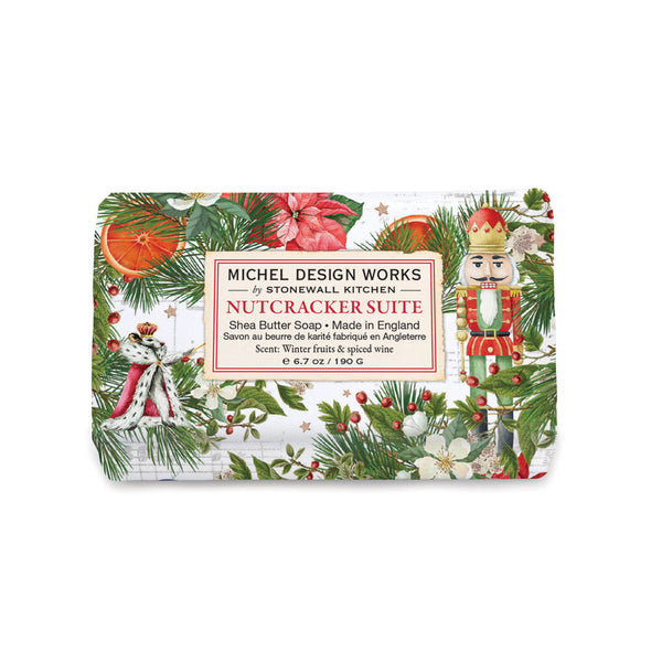 Michel Design Works Medium Bath Soap Bar 6.7oz 190g - Nutcracker Suite