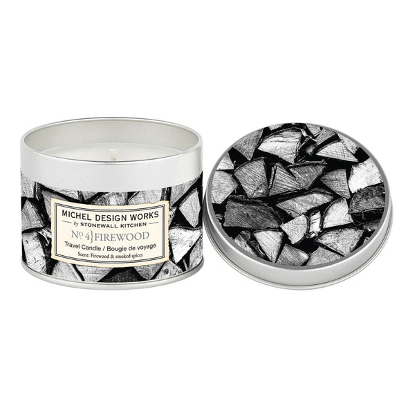 Michel Design Works Travel Candle 5.5oz 155g - No. 4 Firewood