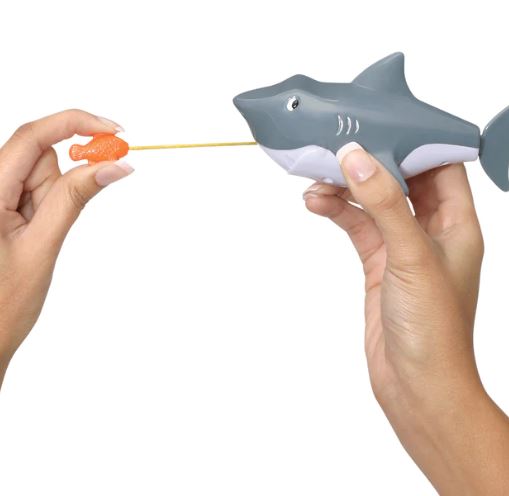 Pull-String Swimming Shark Bath Toy