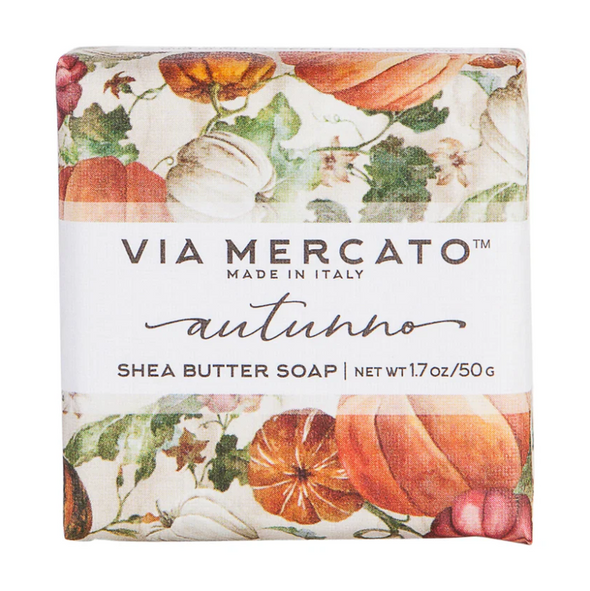 Via Mercato Autumno Mini Shea Butter Soap 1.7oz 50g - Variety