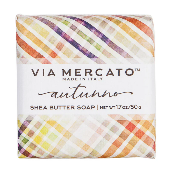 Via Mercato Autumno Mini Shea Butter Soap 1.7oz 50g - Variety