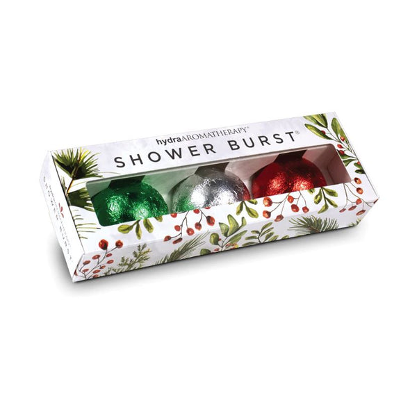 hydra Shower Burst 3 Pack Gift Set 6oz 171g - Deck the Halls