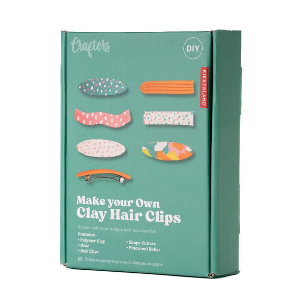 Kikkerland DIY Clay Hair Clips Kit