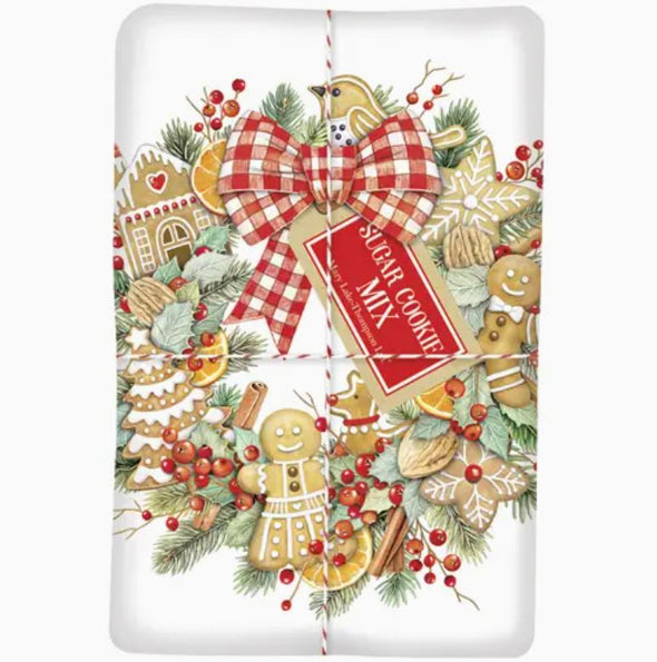 Mary Lake-Thompson Holiday Sugar Cookie Mix & Towel - Gingerbread Wreath