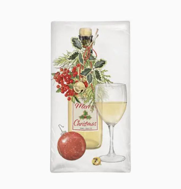 Mary Lake-Thompson Holiday Flour Sack Towels - Wine