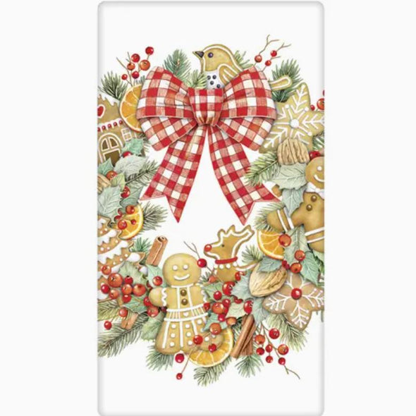 Mary Lake-Thompson Holiday Flour Sack Towels - Gingerbread