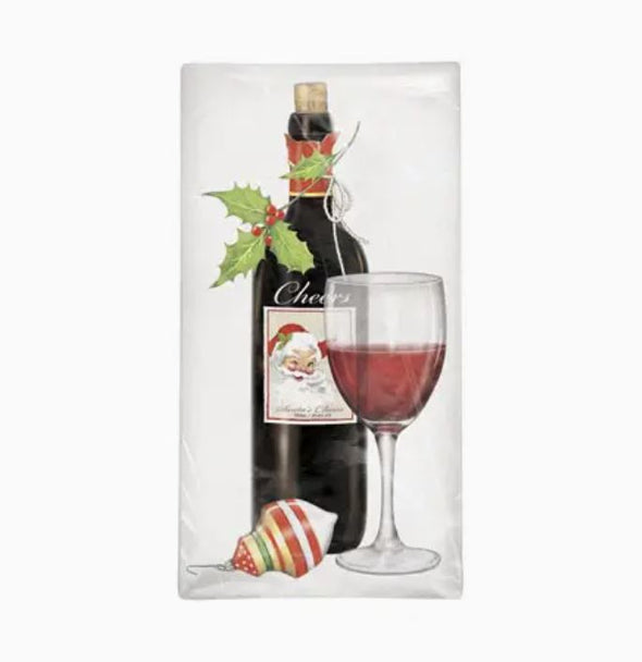 Mary Lake-Thompson Holiday Flour Sack Towels - Wine