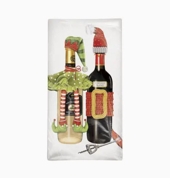 Mary Lake-Thompson Holiday Flour Sack Towels - Wine