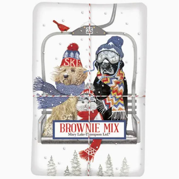 Mary Lake-Thompson Holiday Brownie Mix & Towel - Ski Lift Pets