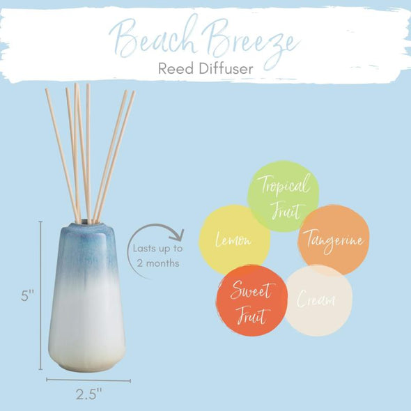 Candle Warmers Etc. Reed Diffuser 15oz - Beach Breeze