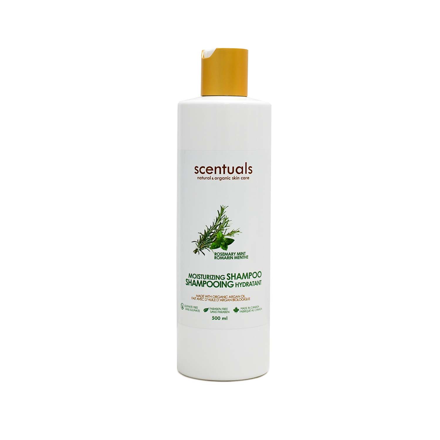Scentuals Organic Moisturizing Shampoo 16.9oz 500ml - Rosemary